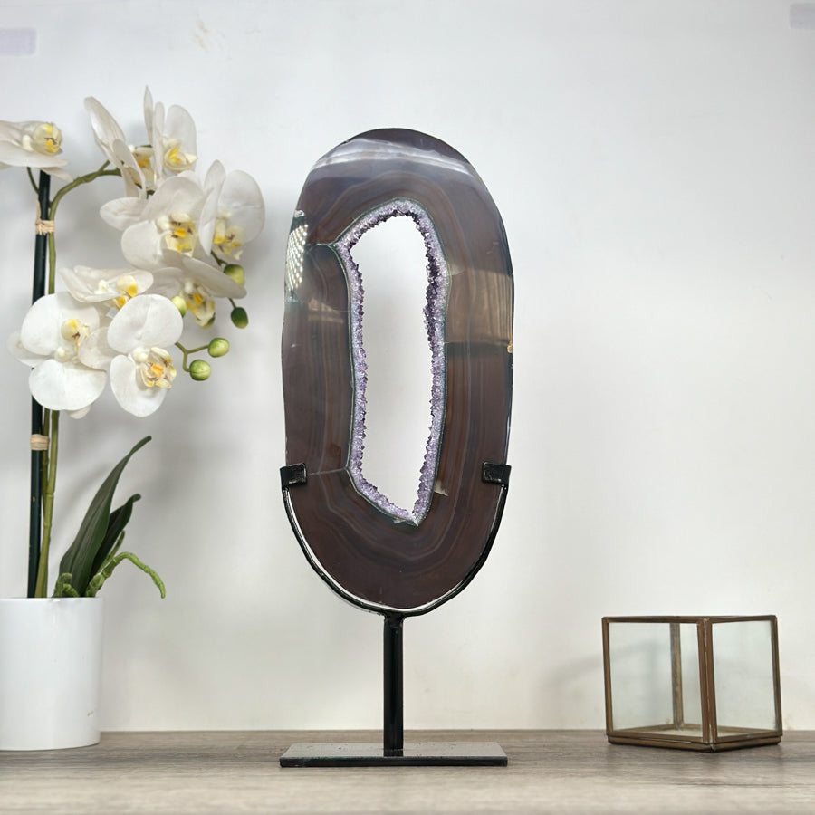 Large Agate &amp; Amethyst Crystal Portal - MWS2123