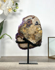 Purple Amethyst Cluster on Stand - Home or Office Display Specimen - MWS2631