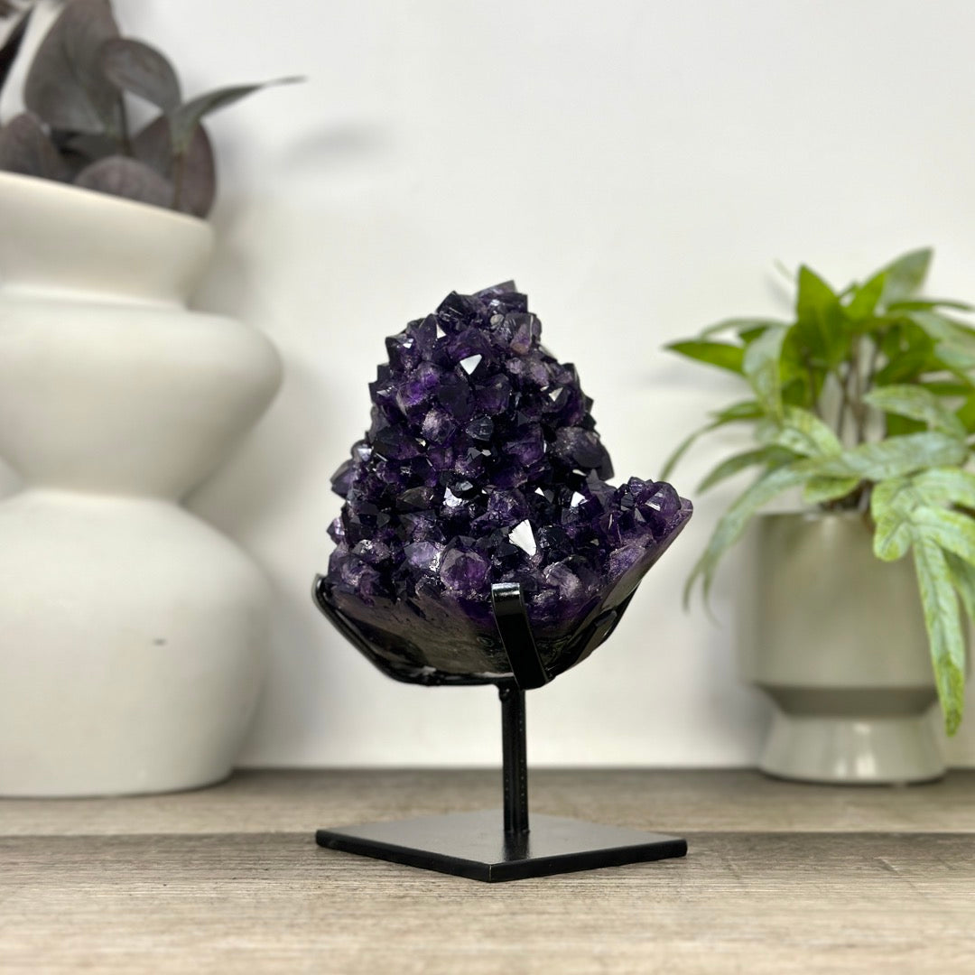 Natural Top Grade Amethyst Stalctite on Stand - MWS3370