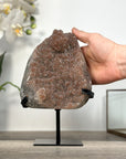 Orange Tone Crystal Cluster with Sparkling Formation on Stand for Home Decor - MWS2625