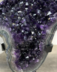 Natural Amethyst Crystal Specimen With Blue Banded Agate – Unique Purple Display Piece for Home Decor - MWS2502