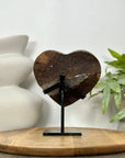 Uruguayan Amethyst Stone Heart Crystal - HST0352