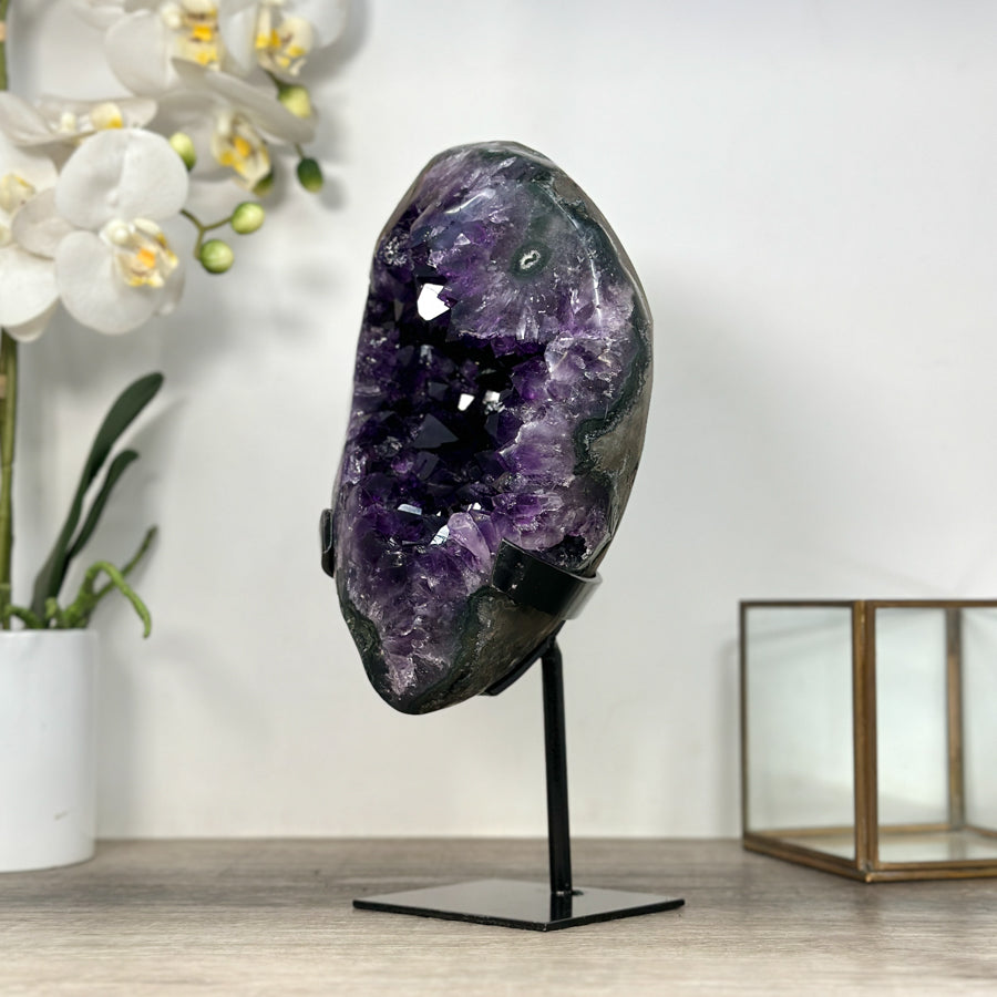 Large Natural Amethyst Geode – Stunning Purple Crystal Statement Piece - MWS2500