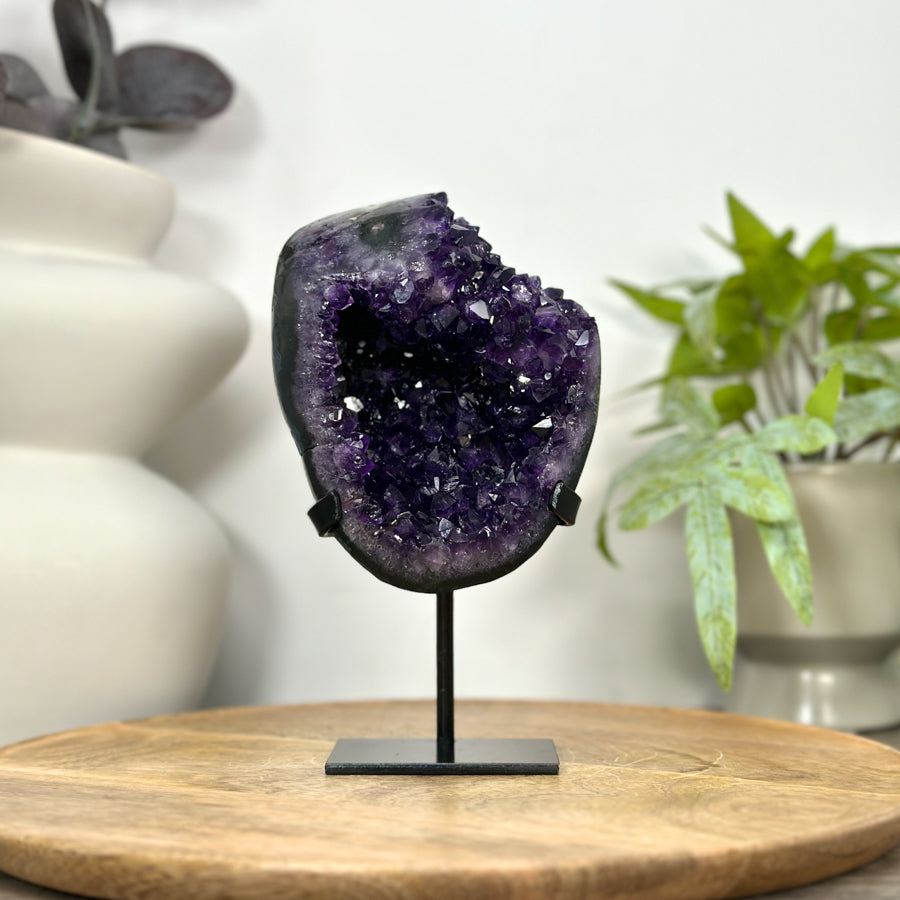 Uruguayan Amethyst Geode with Stalactite Formation - MWS3045