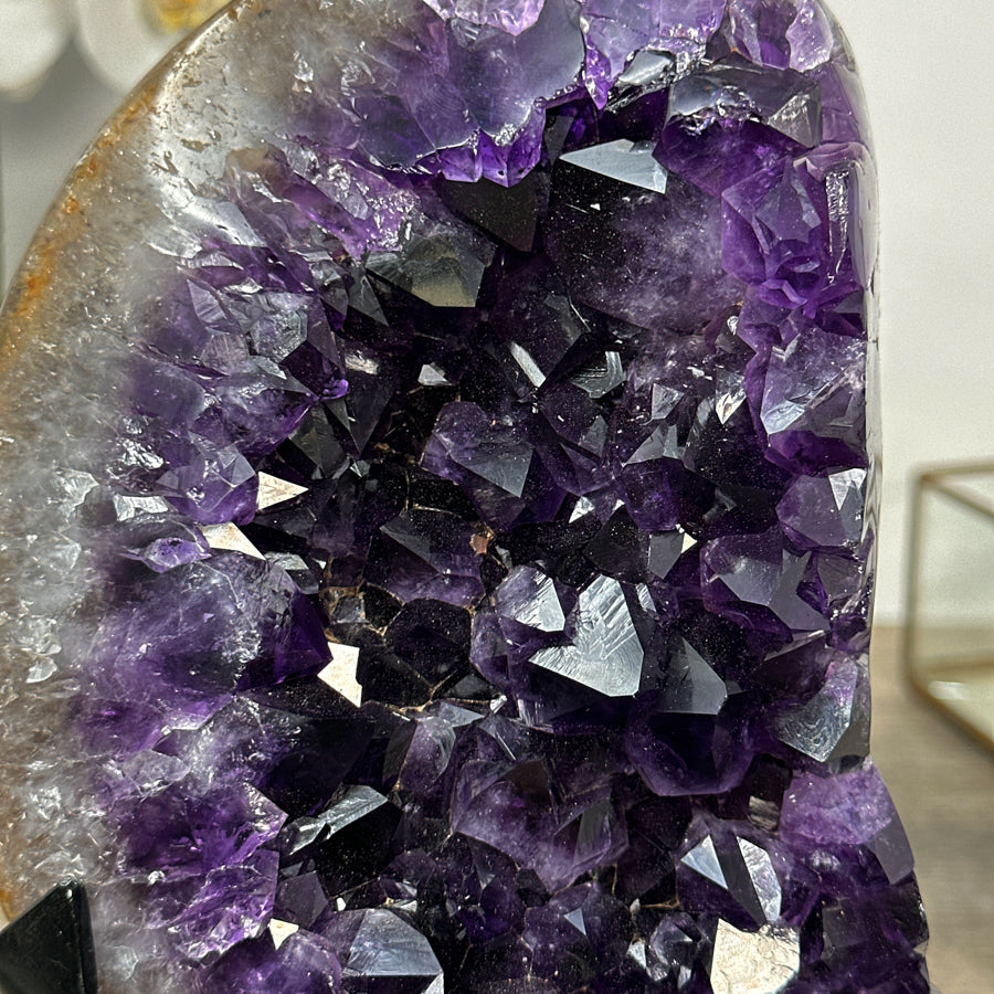 Natural Deep Purple Amethyst Crystal Formation - MWS2037