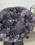 Deep Purple Amethyst Geode on Elegant Stand - MWS2765