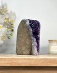 Deep purple Amethyst Geode - Cuted Self Standing Base - CBP1133