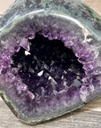 Natural Amethyst Geode with Green Jasper Shell - STGE0092