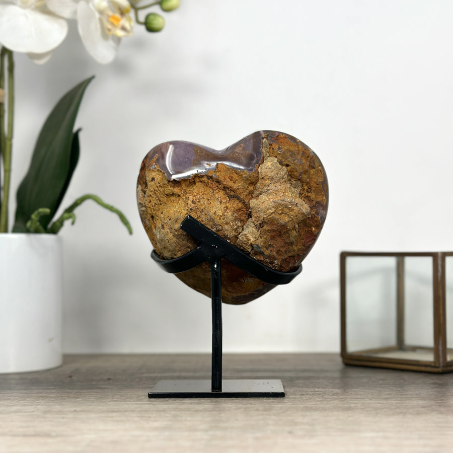 Uruguayan Amethyst Crystal Heart - HST0260