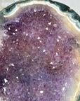 Beautiful Natural Amethyst & Green Jasper Geode - MWS1872