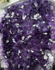 Natural Uruguayan Amethyst Geode on Metal Stand - MWS2744