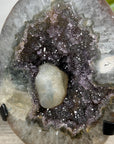 Natural Quartz & Amethyst Geode with Calcite Inclusion - MWS3187