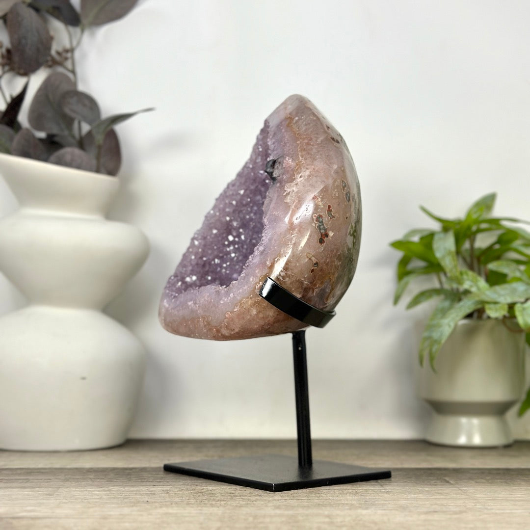 Uruguayan Amethyst Geode with Stunning Agate Shell - MWS3388