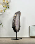 Natural Uruguayan Agate & Quartz Stone Slice - MWS3011