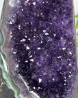 Large Natural Amethyst Geode with Unique Polished Quartz & Jasper Shell - CBP1405