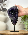 A+ Grade Amethyst Cluster from Uruguay on Metal Stand - MWS3065