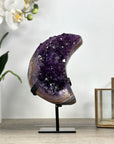 Stunning Amethyst Moon Carving - MWS2360