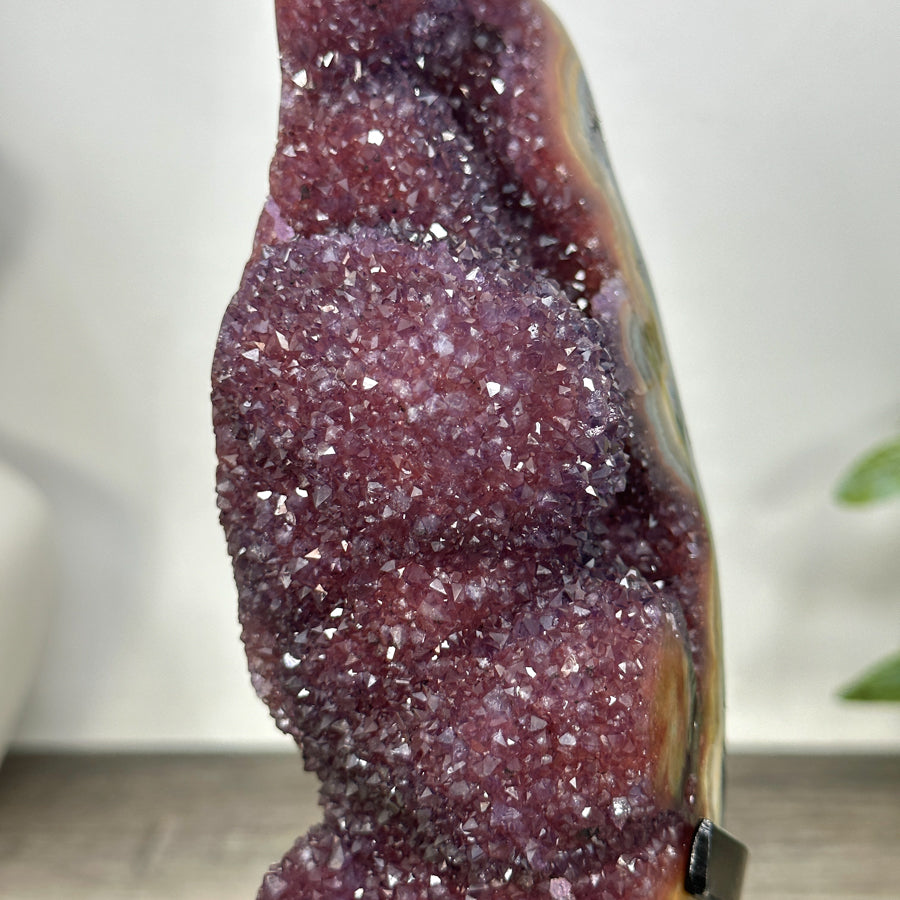 Natural Red Amethyst &amp; Jasper Crystal for Decor - MWS3233