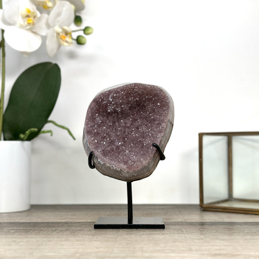 Natural Pink Amethyst Cluster Formation - MWS2880