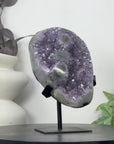 Natural Amethyst Crystal with Stalactite Eyes Formations - MWS3294