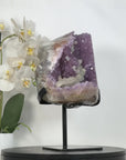 Natural Amethyst Geode with Calcite Crystals Inclusions - MWS2960