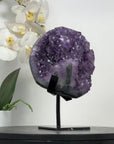 Amethyst Crystal Cluster with Deep Purple Hue – Natural Geode Display Piece - MWS2795