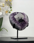 Natural Amethyst Cluster with Calcite Crystal - MWS2847