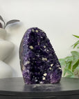 Deep Purple Amethyst Crystal with Calcite Inclusions - CBP1420