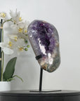 Amethyst Geode with Green Jasper Shell - MWS2211