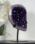 Uruguayan Amethyst Geode with Deep Purple Crystals for Home Decor - MWS2684