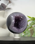 Natural Large Amethyst & Agate Sphere Geode - SPH0188
