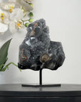 Natural Grey Tone Quartz Cluster with Stalactite Formation - MWS2762