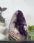 Natural Uruguayan Amethyst Crystal Cluster with XXL Deep Purple Crystals - CBP1404