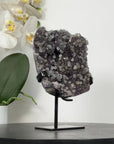 Amethyst Geode with Calcite Formation on Stand – Unique Natural Display Piece - MWS2896
