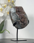 Natural Sugar Druzy Crystal Geode – Sparkling Mini Display Piece for Peaceful Home Decor - MWS2509