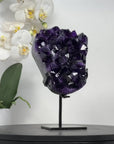 Uruguayan Amethyst Crystal Cluster with Deep Purple Crystals - MWS2942