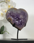Amethyst, Quertz & Agate Stone Heart Portal - HST0342