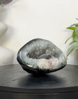 Natural Quartz Geode with Calcite Inclusion - STGE0116