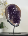 Natural Amethyst & Agate Stone on Stand - MWS3024