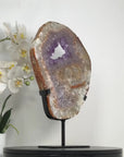 XXL Amethyst & Quartz Geode Slice Portal, Stand included - MWS2334