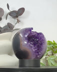 Top Grade Uruguayan Amethyst Agate Large Sphere Geode - SPH0167