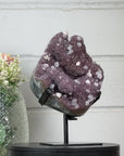 Huge Natural Lavander Amethyst Cluster with Calcite Formations - MWS2749