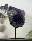 Natural Amethyst Crystal Cluster with Green Jasper Shell - MWS3191