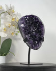 Large methyst Crystal Cluster from Uruguay– Stand Included - MWS2936