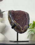 Natural Druzy Amethyst Geode with Agate Shell - MWS3337