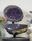Huge Natural Amethyst Geode with Agate Shell - MWS3403