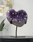 A grade Natural Amethyst Stone heart - HST0276