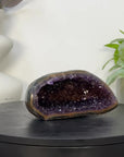 Uruguayan Amethyst Geode with Polished Agate Shell - STGE0118