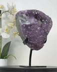 Natural Uruguayan Amethyst Crystal Cluster with Natural Calcite Inclusion - MWS2799