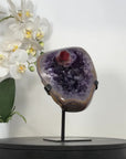 Natural Amethyst Geode with PseudoCalcite Formation - MWS2972
